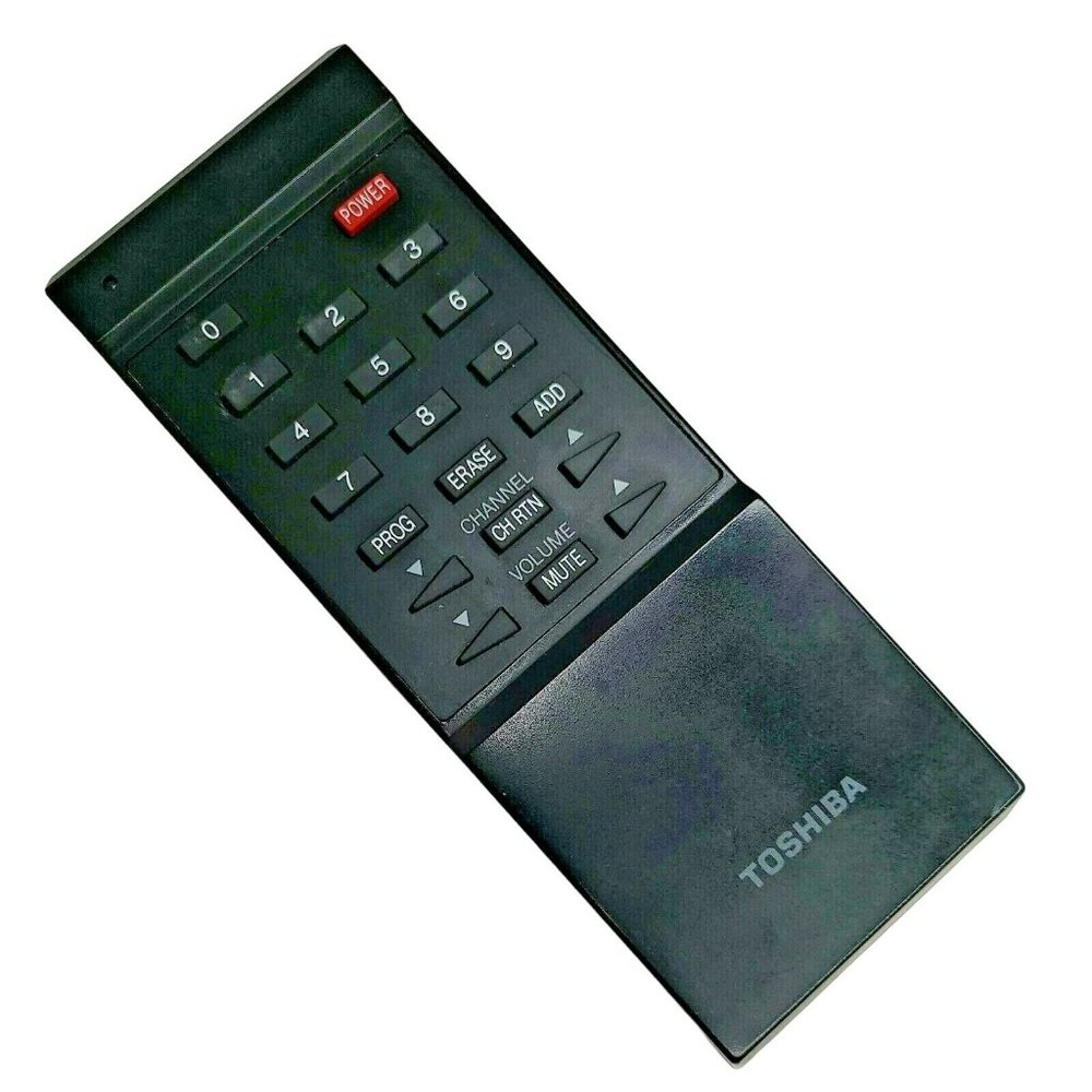 Vintage Toshiba 7643-110-7 TV Wireless Remote Control, Tested, Powers On